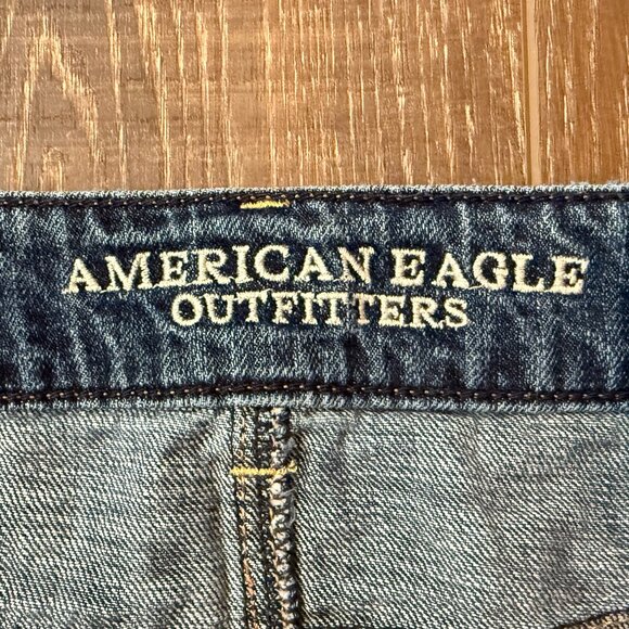 American Eagle Distressed Jean Skirt – Size 4 - Picture 11 of 12